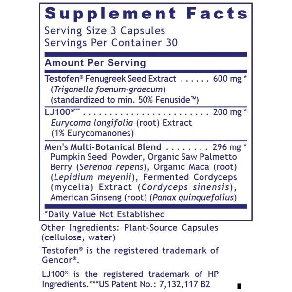 Testosterone Premium.  90 capsules.